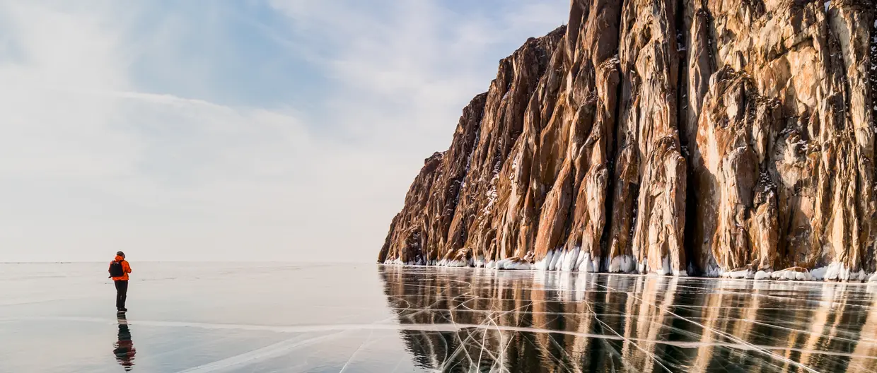 Lake Baikal in winter