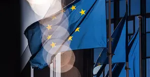 Foto tre bandiere europee 