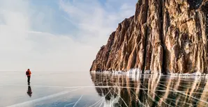 Lake Baikal in winter