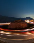 speed light movement around bend