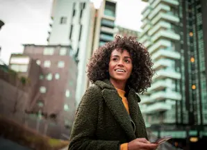 Megatrends - Frau in City