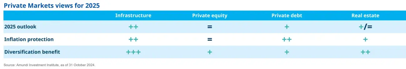 Private markets views for 2025