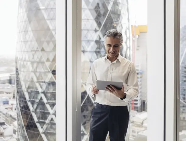 man in office