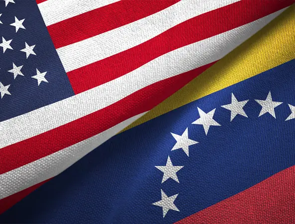 bandiera americana e venezuelana 