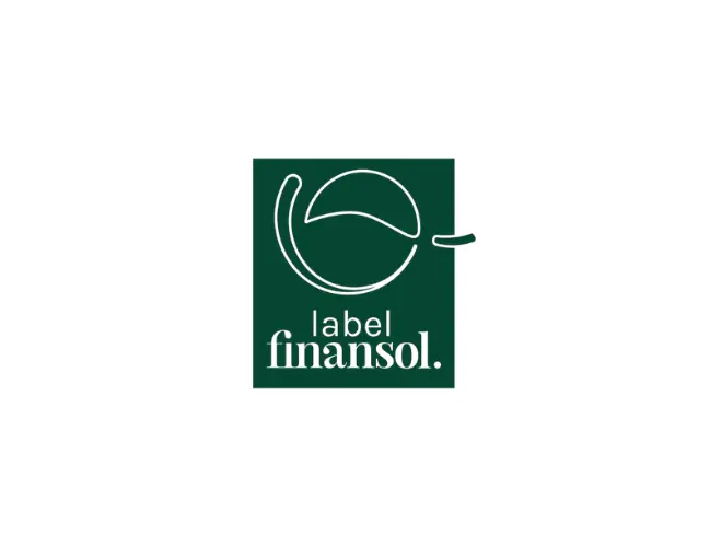 Logo du label Finansol, représentant l'investissement solidaire dans la gestion d'actifs.