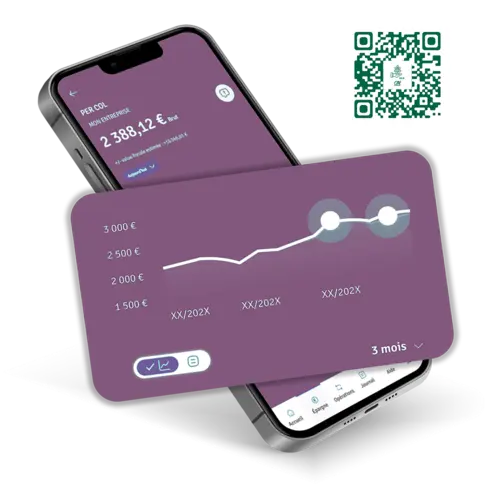 Application Epargnants CAELS avec QR Code