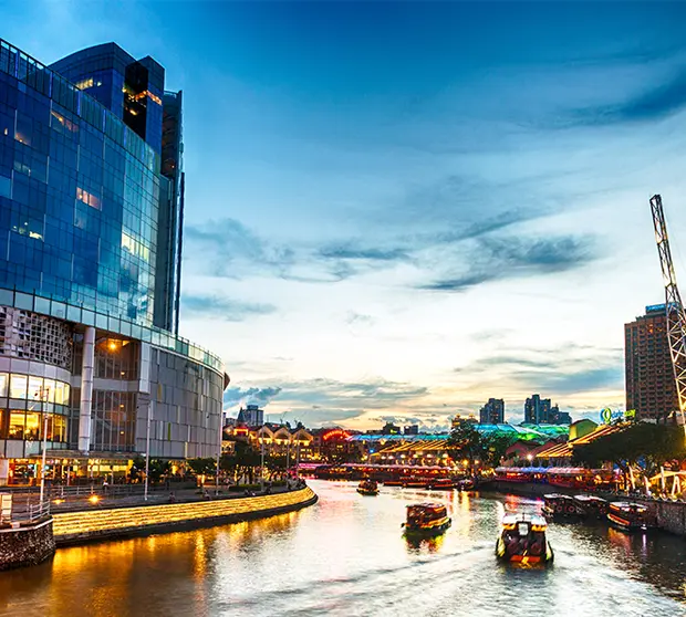 The Singapore River and Clarke Quay
