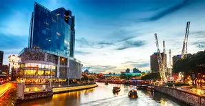 The Singapore River and Clarke Quay