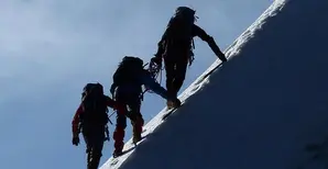 ARA - Private Equity - three-men-climbing-a-snow-covered-mountain