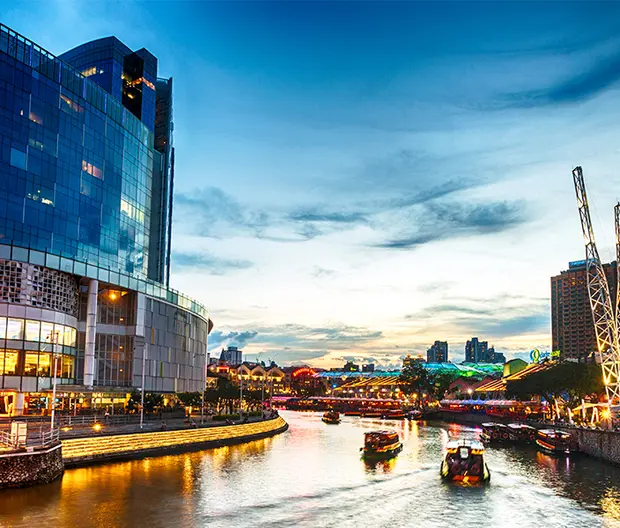 The Singapore River and Clarke Quay