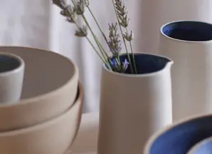 vasi di argilla con fiori