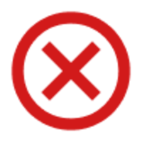 cancel icon red