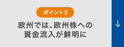 欧州では、欧州株への資金流入が鮮明に