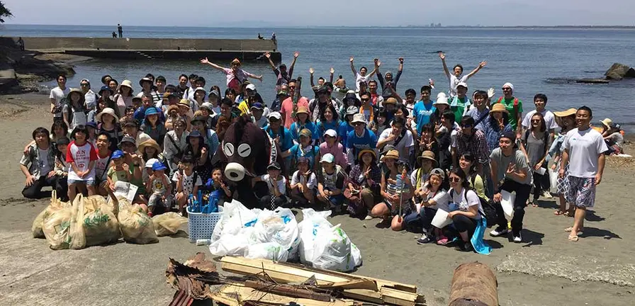 江の島ゴミ拾いボランティア