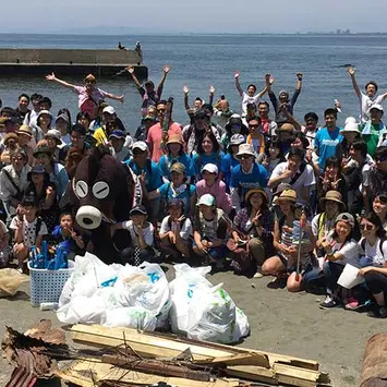 江の島ゴミ拾いボランティア