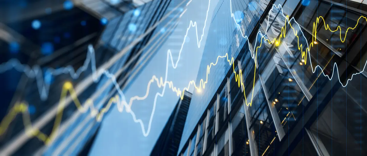 modern Graph with buildings