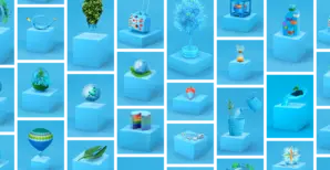 Mosaic of fund icons
