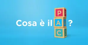 testo cosa è il pac con blocchi di legno impilati a formare a parola pac