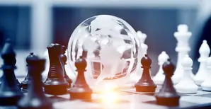 globe and chess