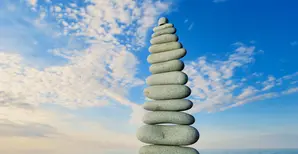 Une pile de rochers