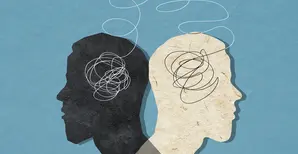 Deux têtes représentent la psychologie