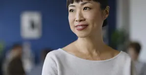 woman smiling 
