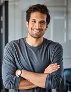 Man with folded arms