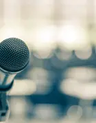 Microphone on a stand 