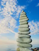 Une pile de rochers