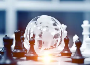 globe and chess