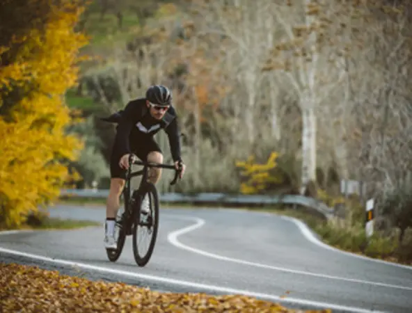 man cycling