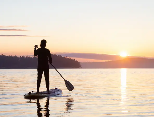 woman on water