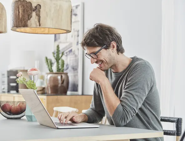 Man Laptop Desk