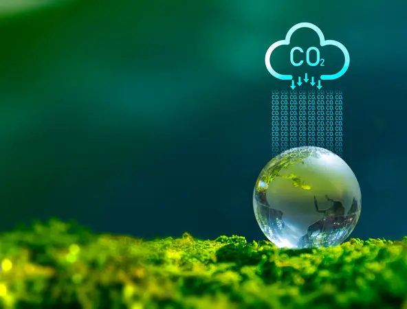 Un globe en verre dans la nature
