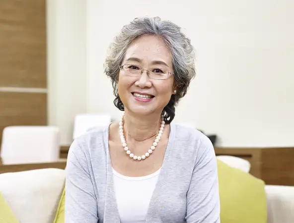 Asian Mature Woman Glasses