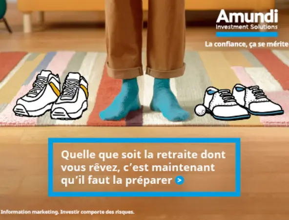 Publicité Amundi pour la retraite