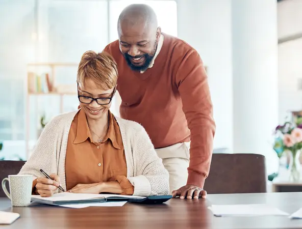 couple planning retirement