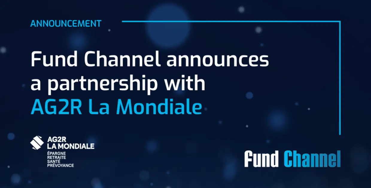 Announcement of partnership between Fund Channel and AG2R La Mondiale.