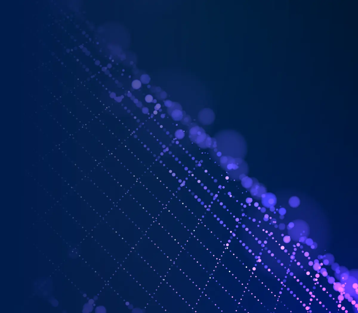 Abstract digital data visualization with vibrant blue and purple tones, suggesting financial analysis.