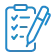 Checklist with pen, representing financial planning and asset management.