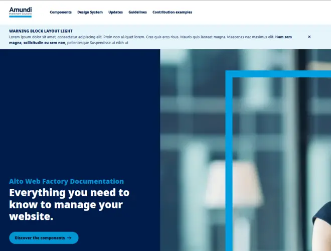 Amundi office interior featuring a financial expert discussing asset management strategies.