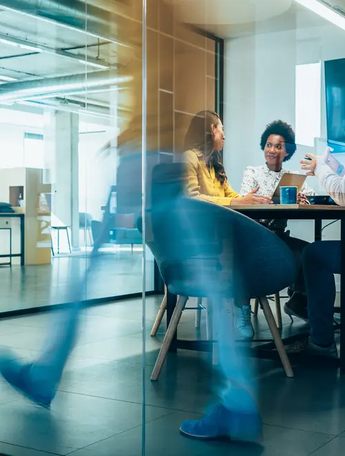 People working in an office