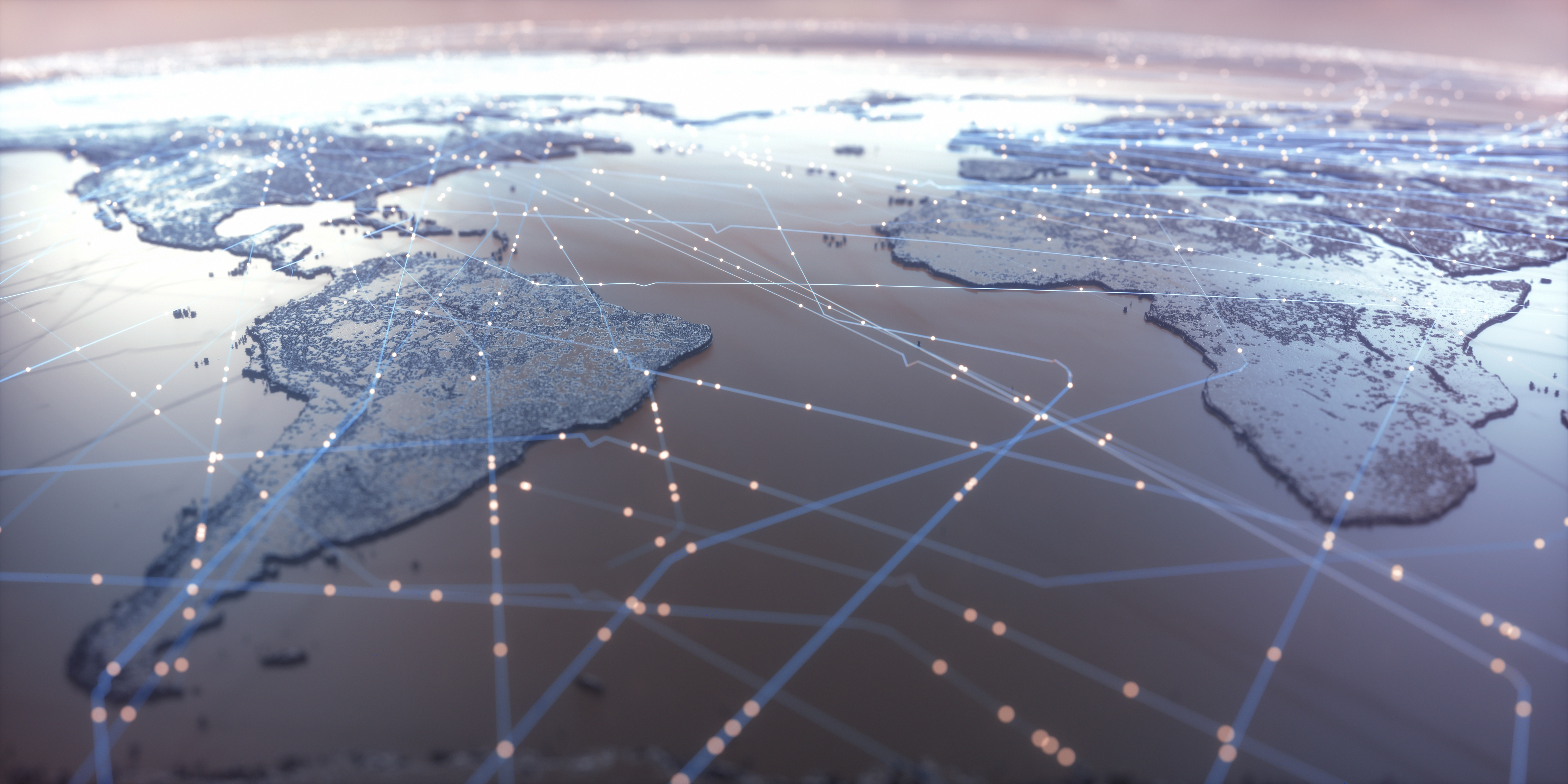 RC - World Map Showing Connections