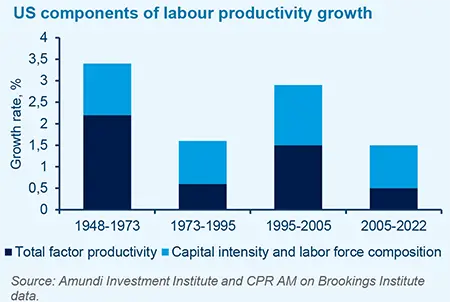 US components of labour productivity growth