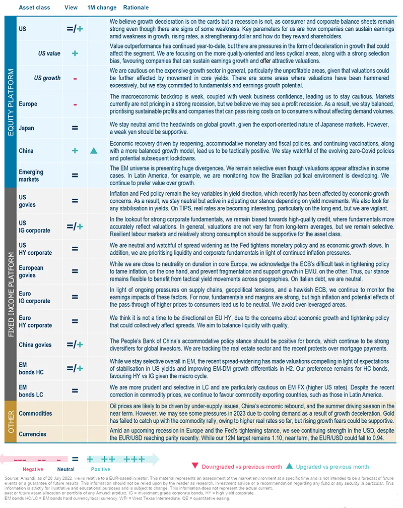 Amundi asset class views