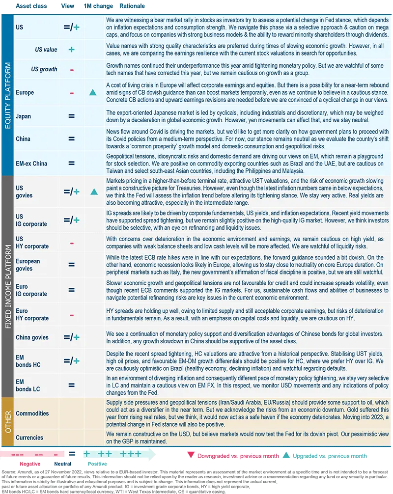 Amundi asset class views