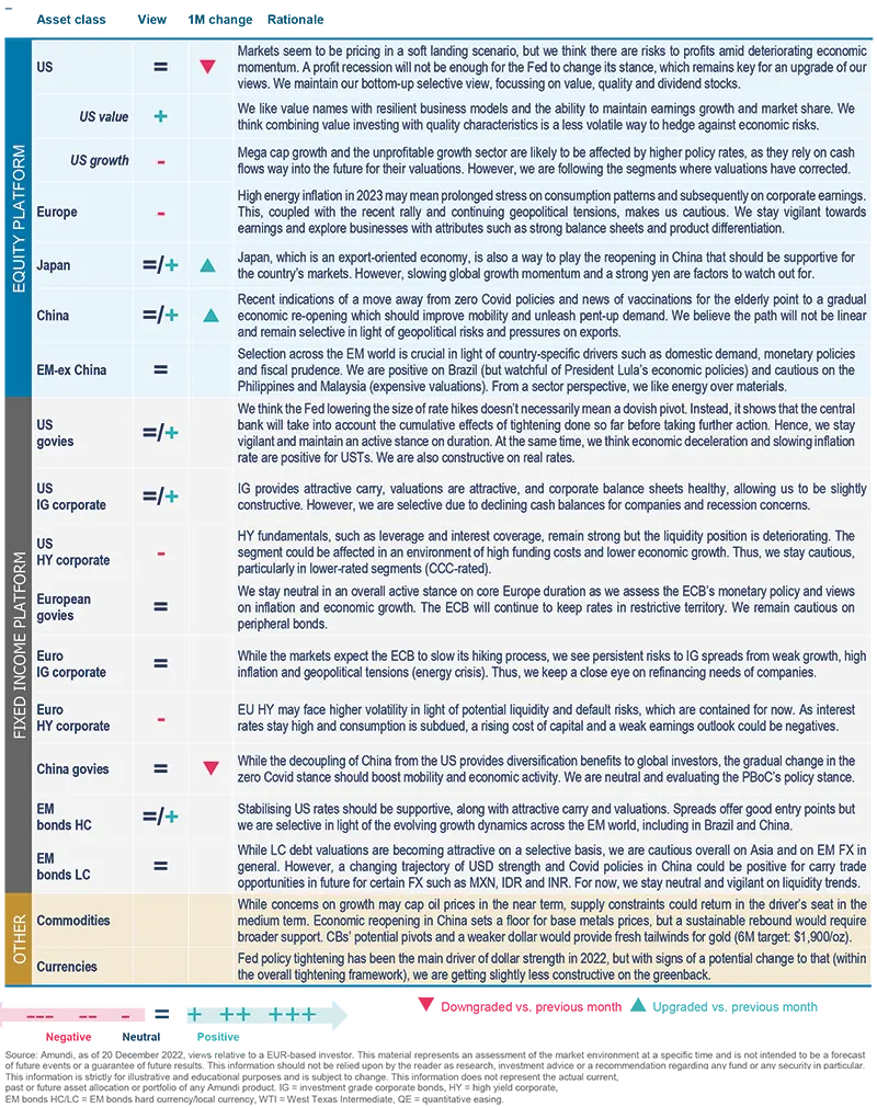 Amundi asset class views