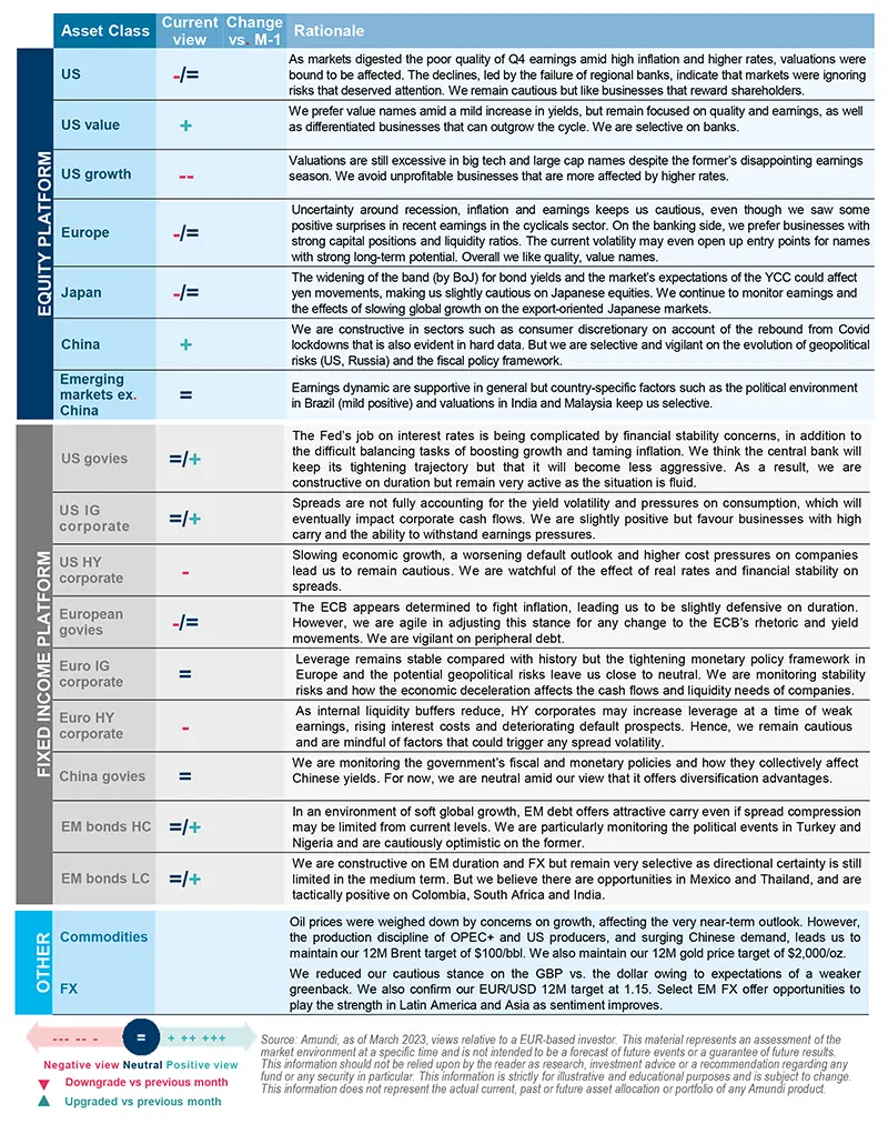 Amundi asset class views