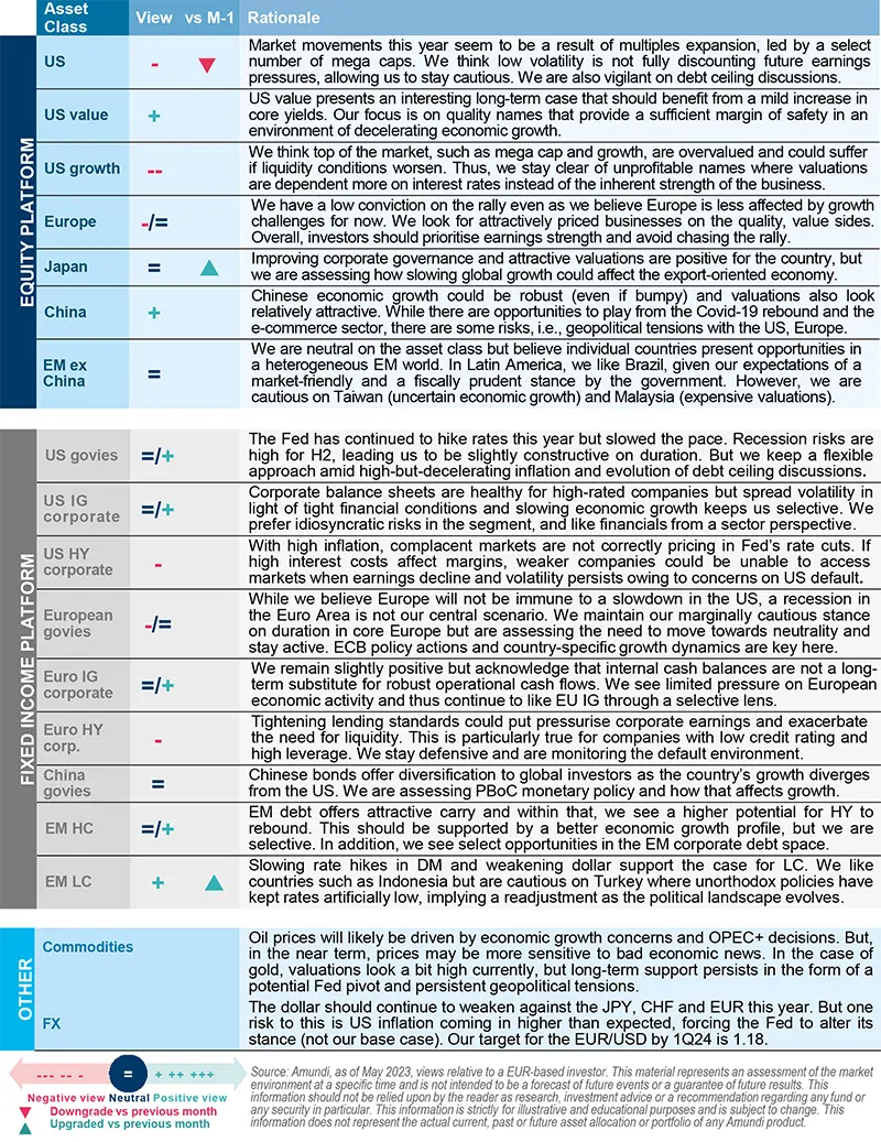 Amundi asset class views