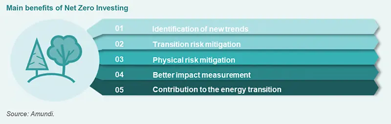 Main benefits of Net Zero Investing